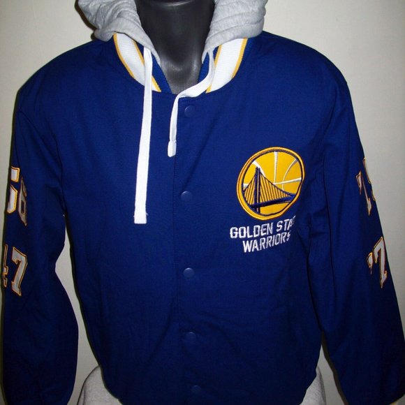 GOLDEN STATE WARRIORS Hooded 4 Time NBA Championship Jacket XL 2X